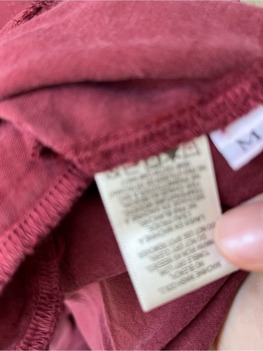 Cloth and Stone Button-Front Shirt Dress in Deep Red - Picture 6 of 10